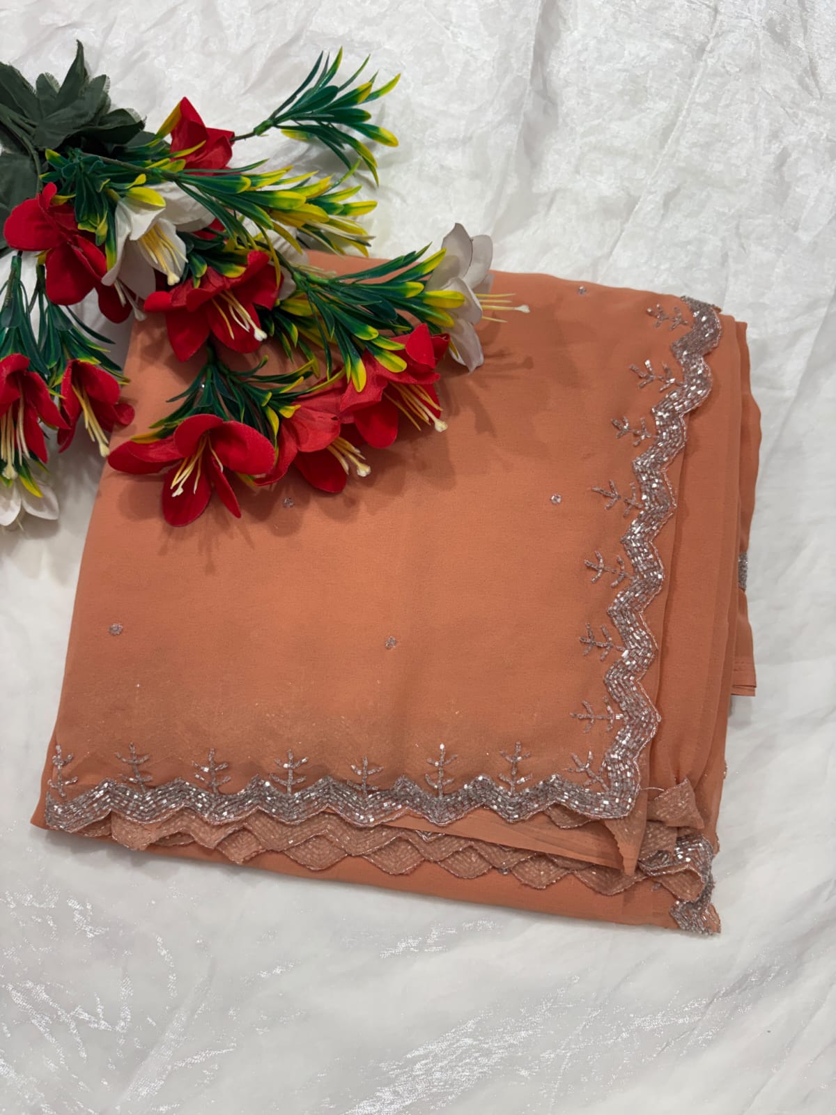 Georgette designer saree ✨