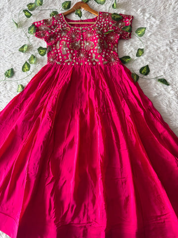 Party wear maggam gown ✨