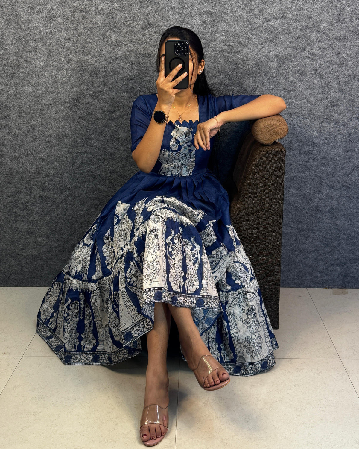 Kalamkari print  kota frocks