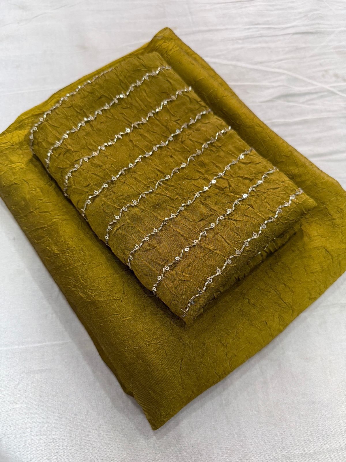 Rangoli crush saree