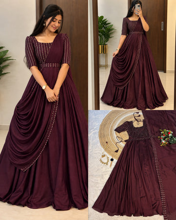 Blooming vichitra silk 3 in one outfit ✨