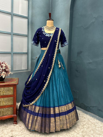 Kanchi cotton silk traditional lehenga