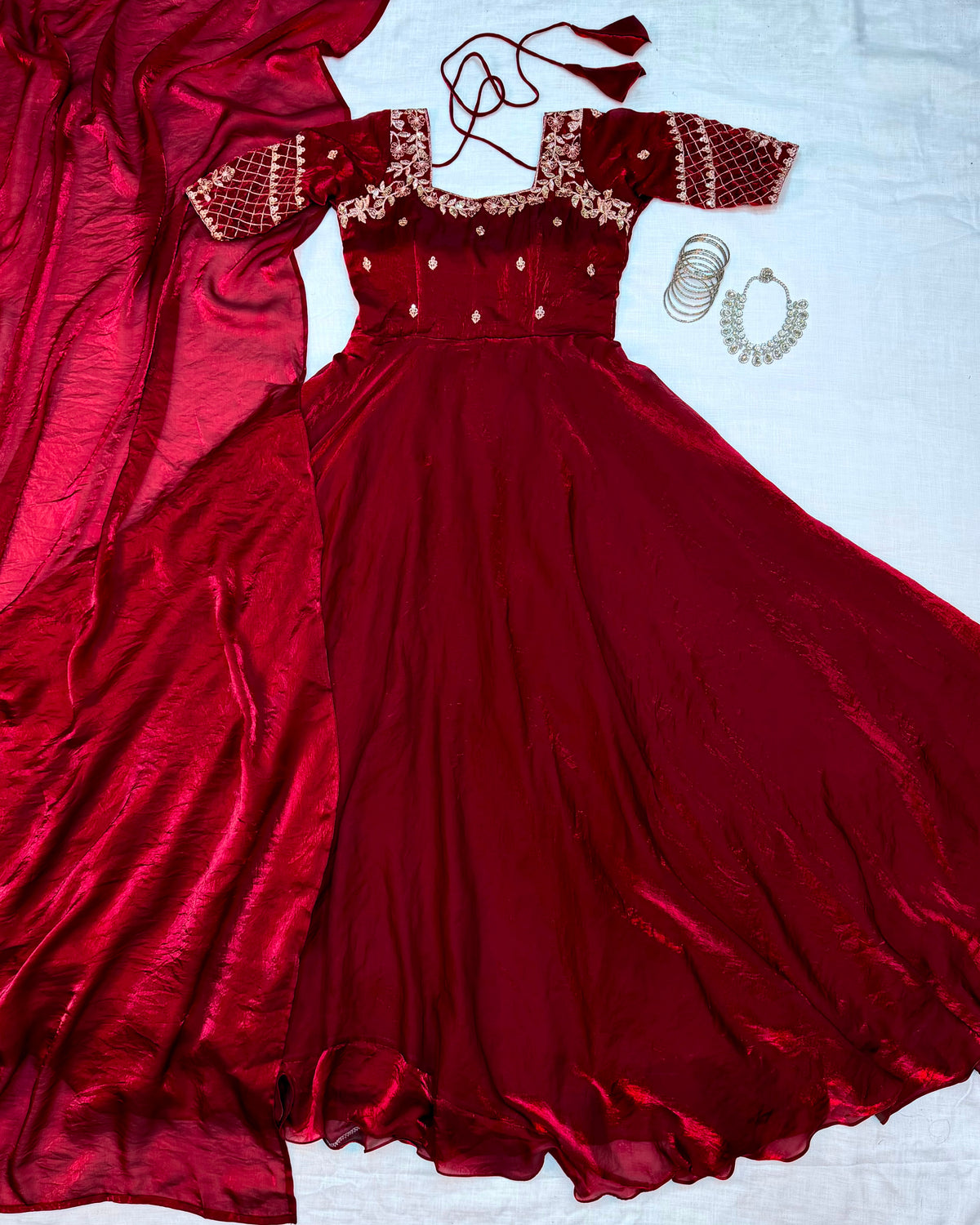 Sequence gown with duppata ✨