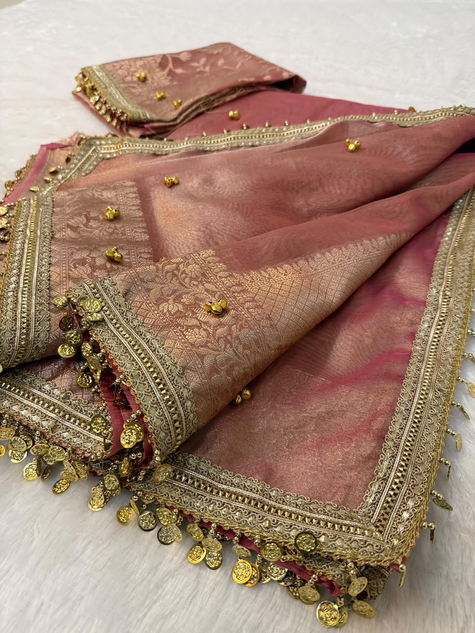 Viral tissue ghunghroo saree ✨