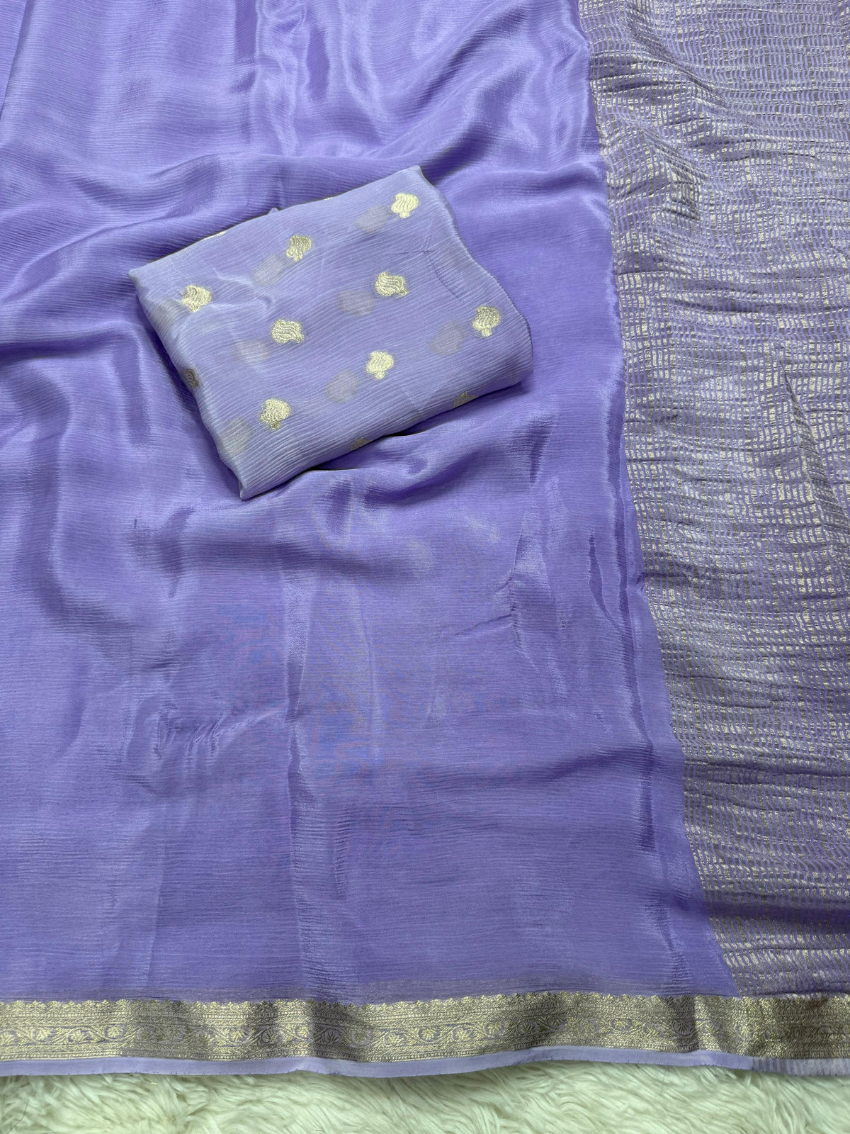 Pure chinnon saree