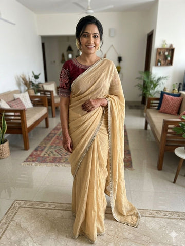 Rangoli crush saree