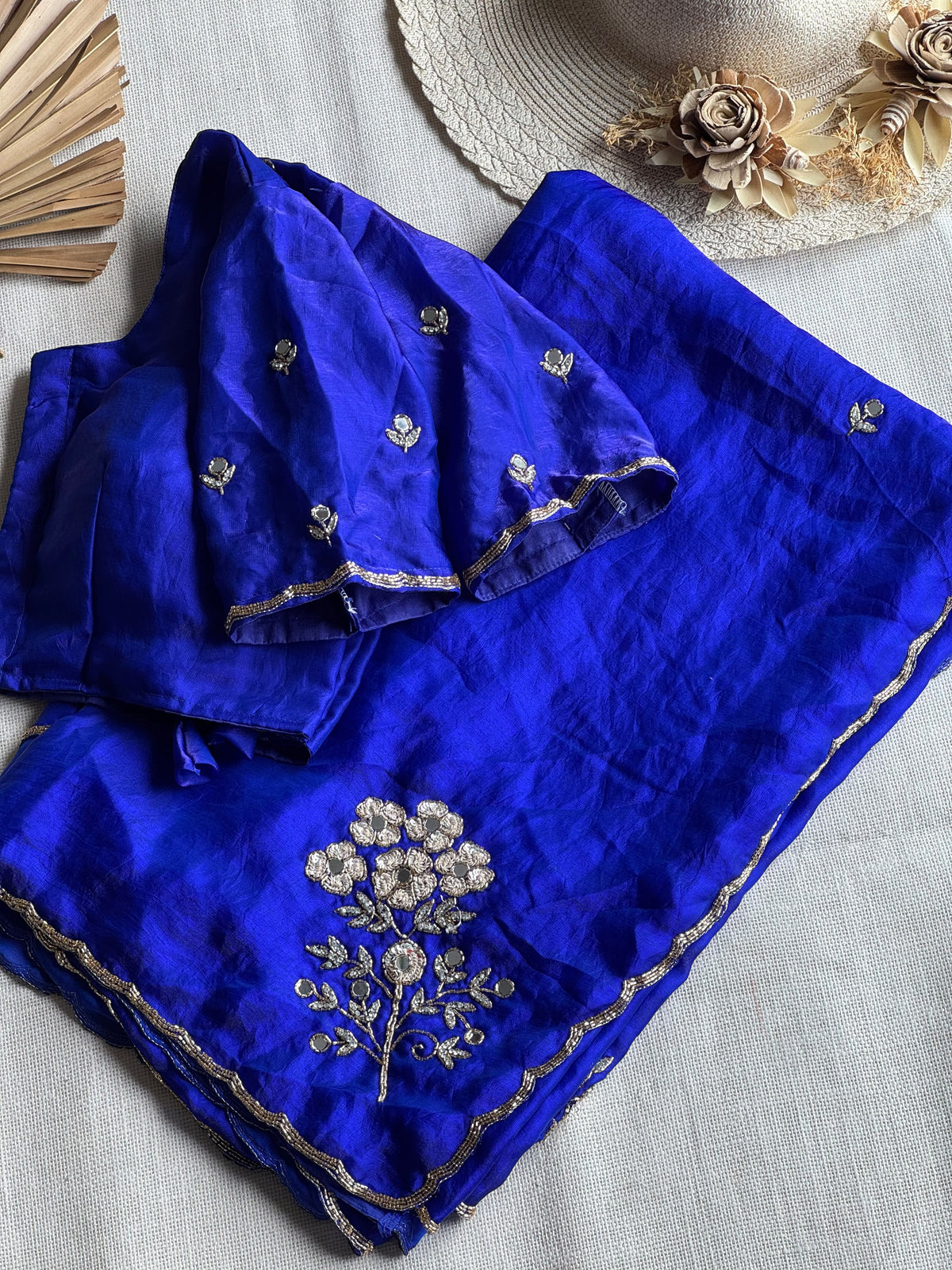 Soft space silk designer saree ✨