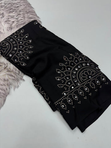 Azrak sartin viscose silk saree ✨