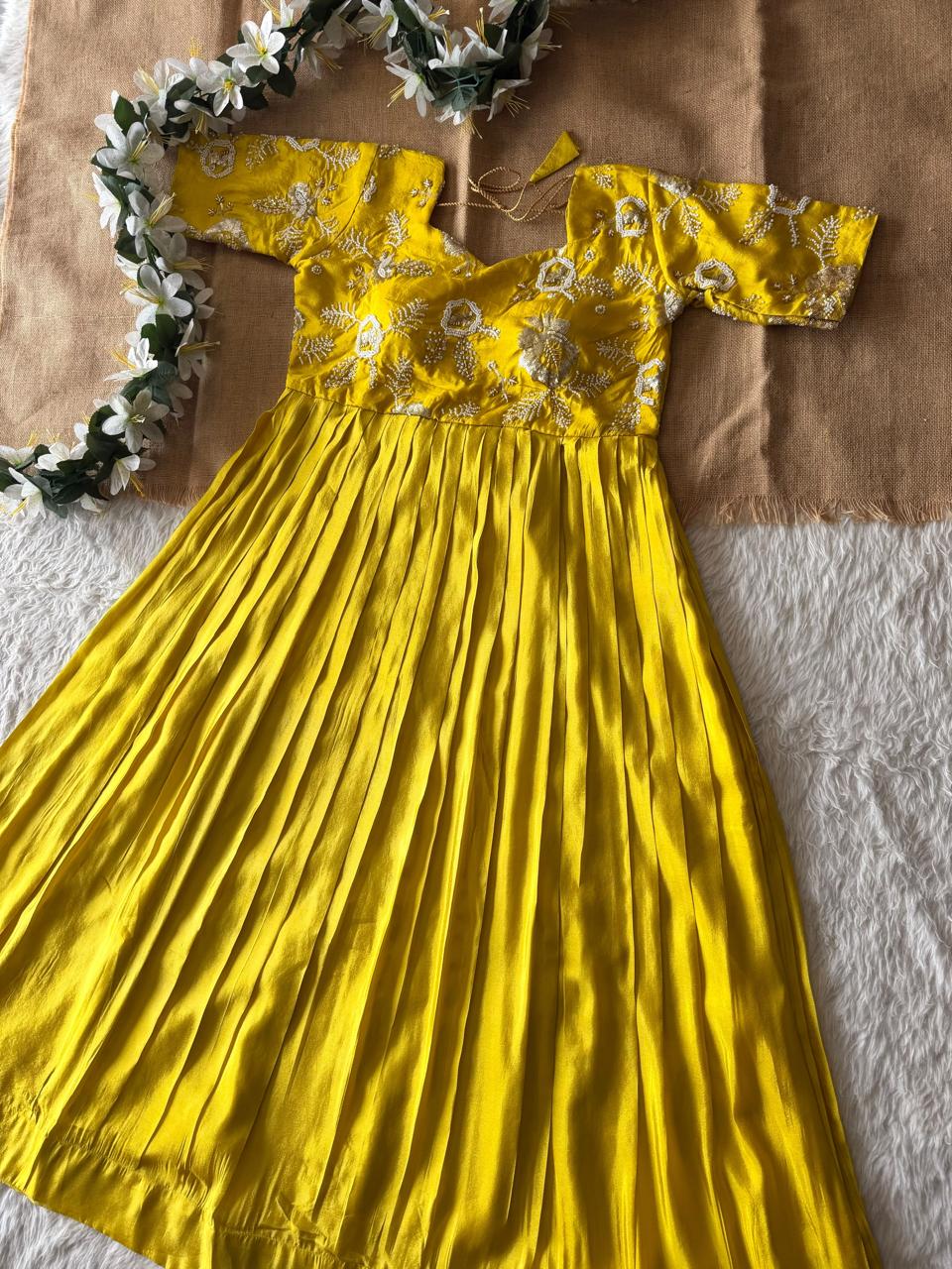 Party wear maggam work gown ✨