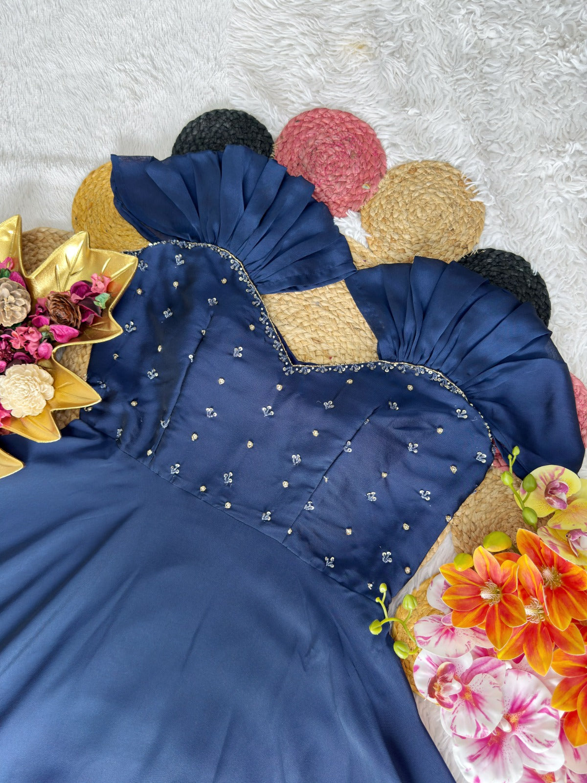 Rangoli silk gown ✨