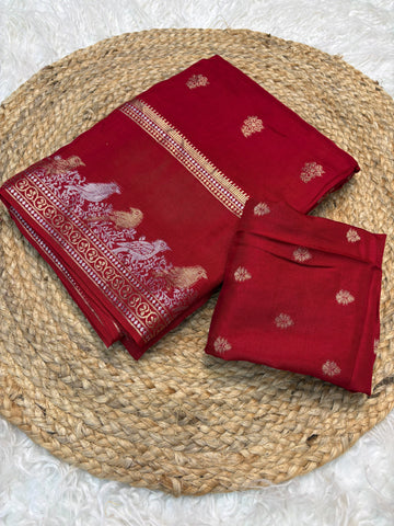 Viscose russian Dola saree✨