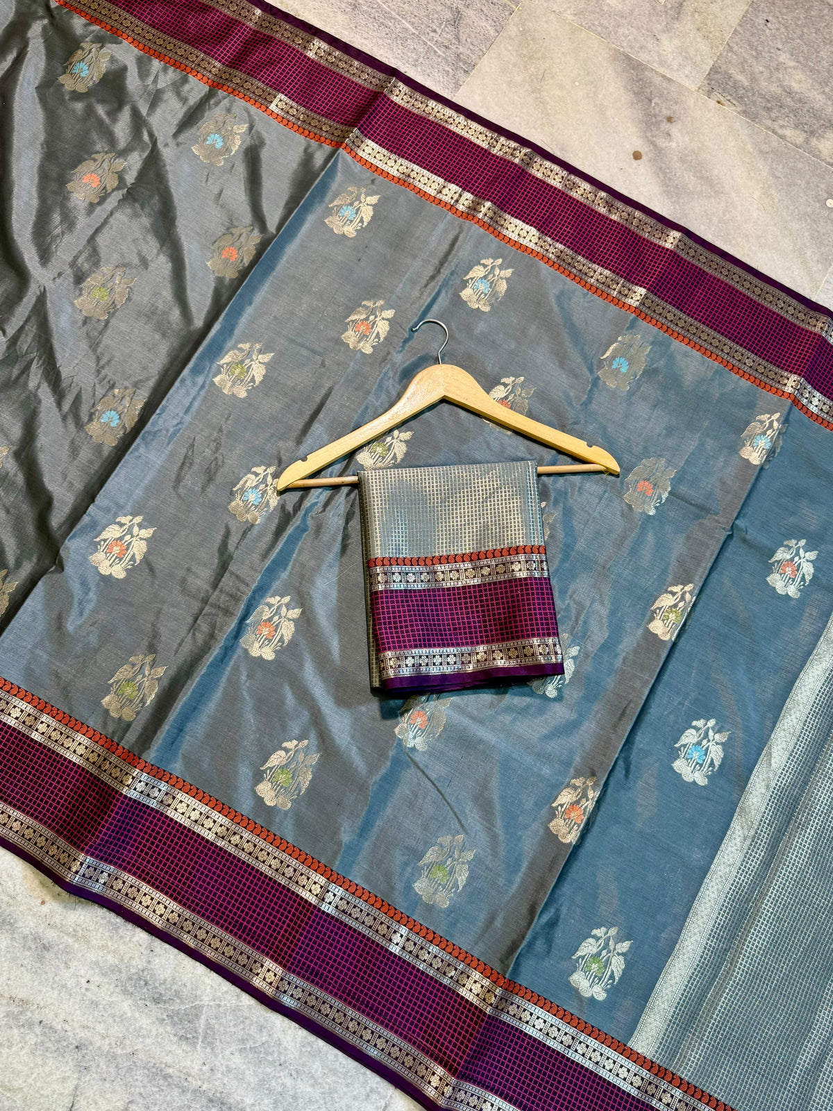 Banarasi soft silk fabric saree