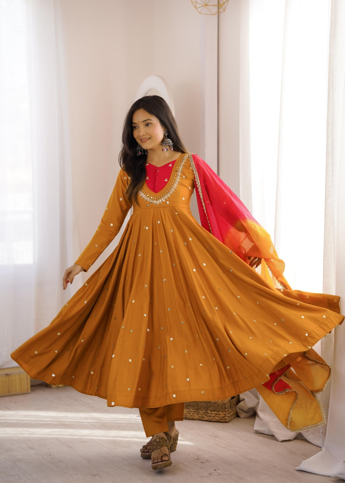 Party wear anarkali suit
