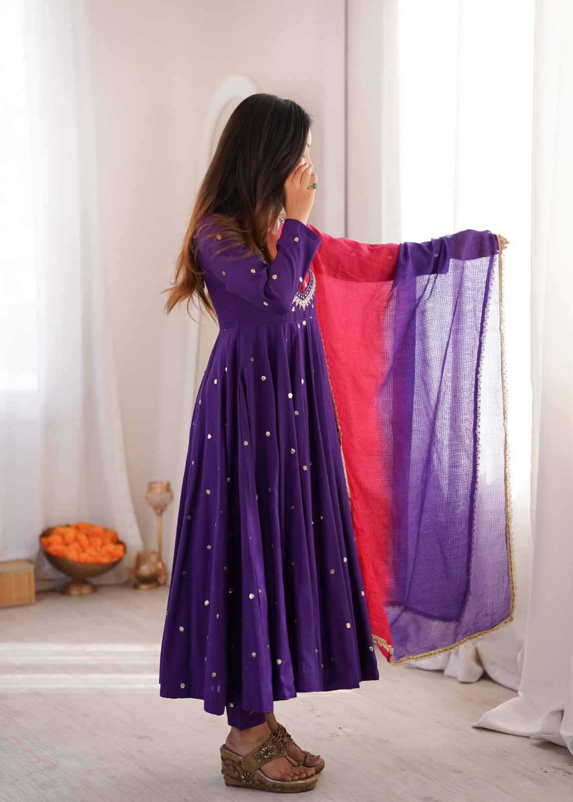 Anarkali Three Piece Set