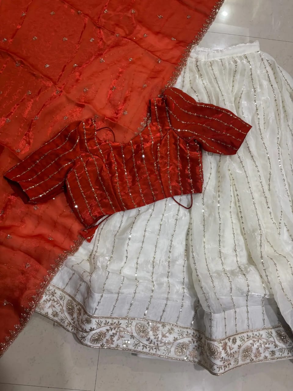 Premium space silk lehengas