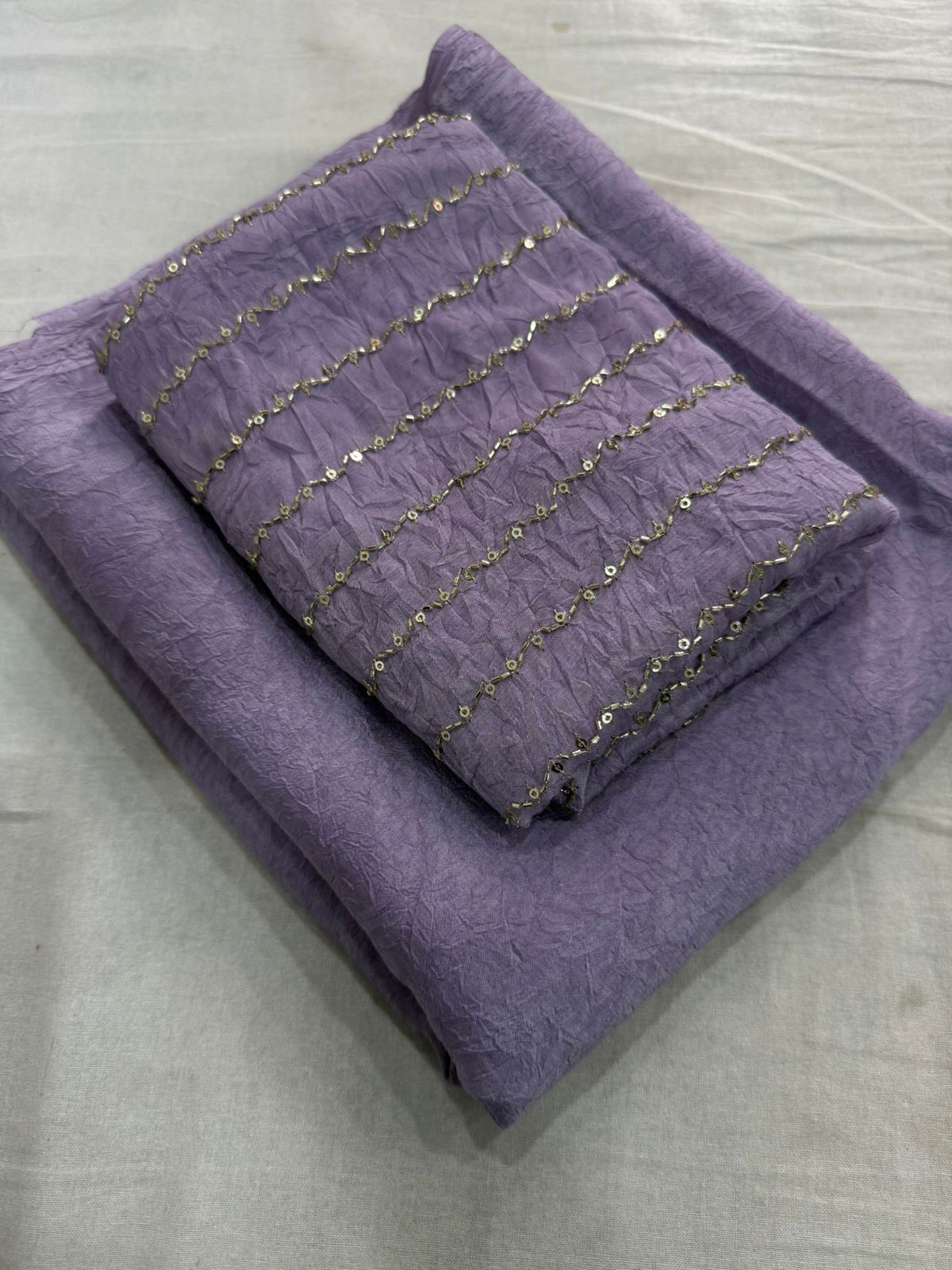 Rangoli crush saree