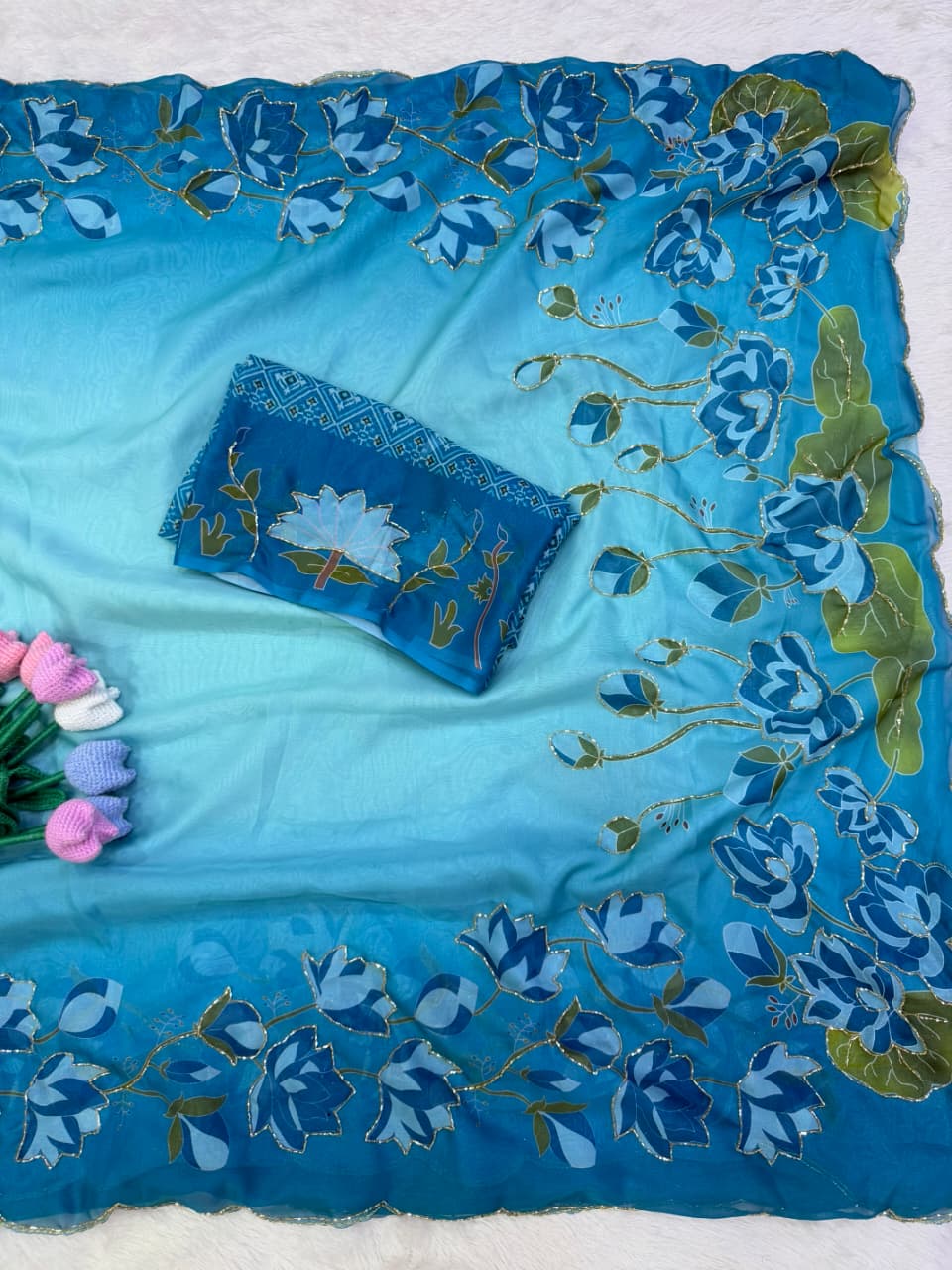 Lotus 🪷 Taby silk designer saree ✨