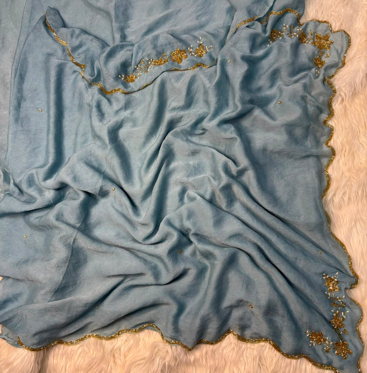 Premium rangoli crush silk designer saree ✨