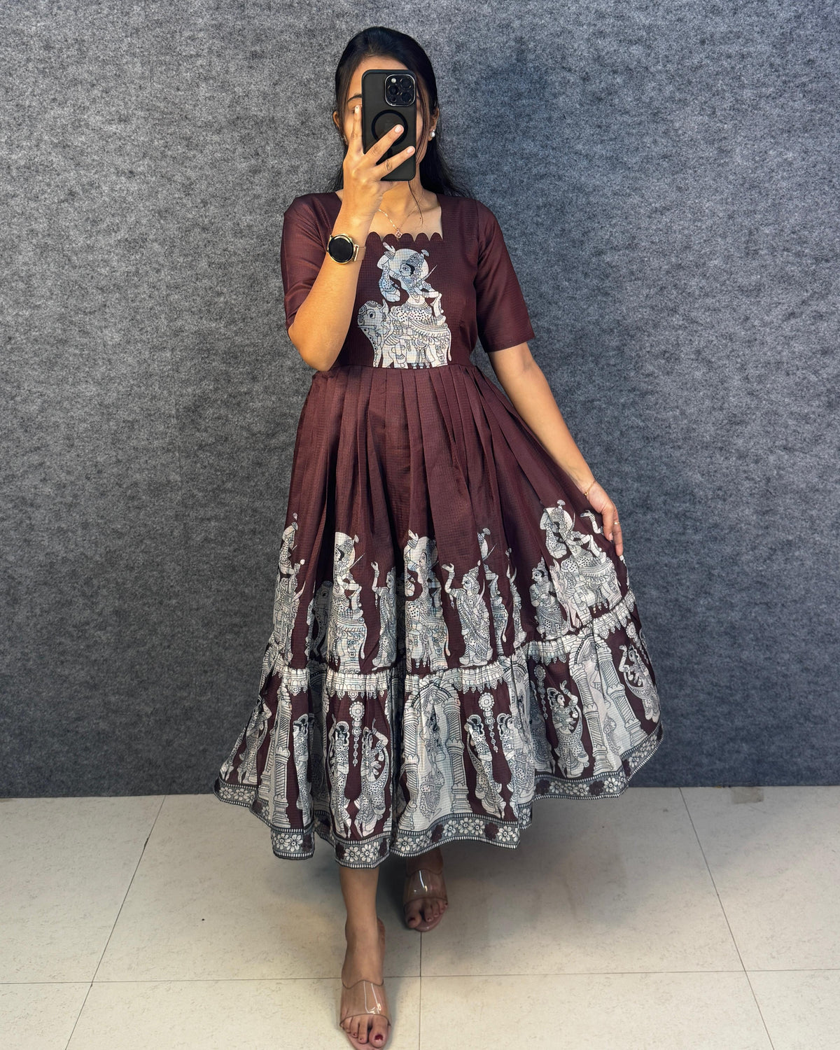 Kalamkari print  kota frocks