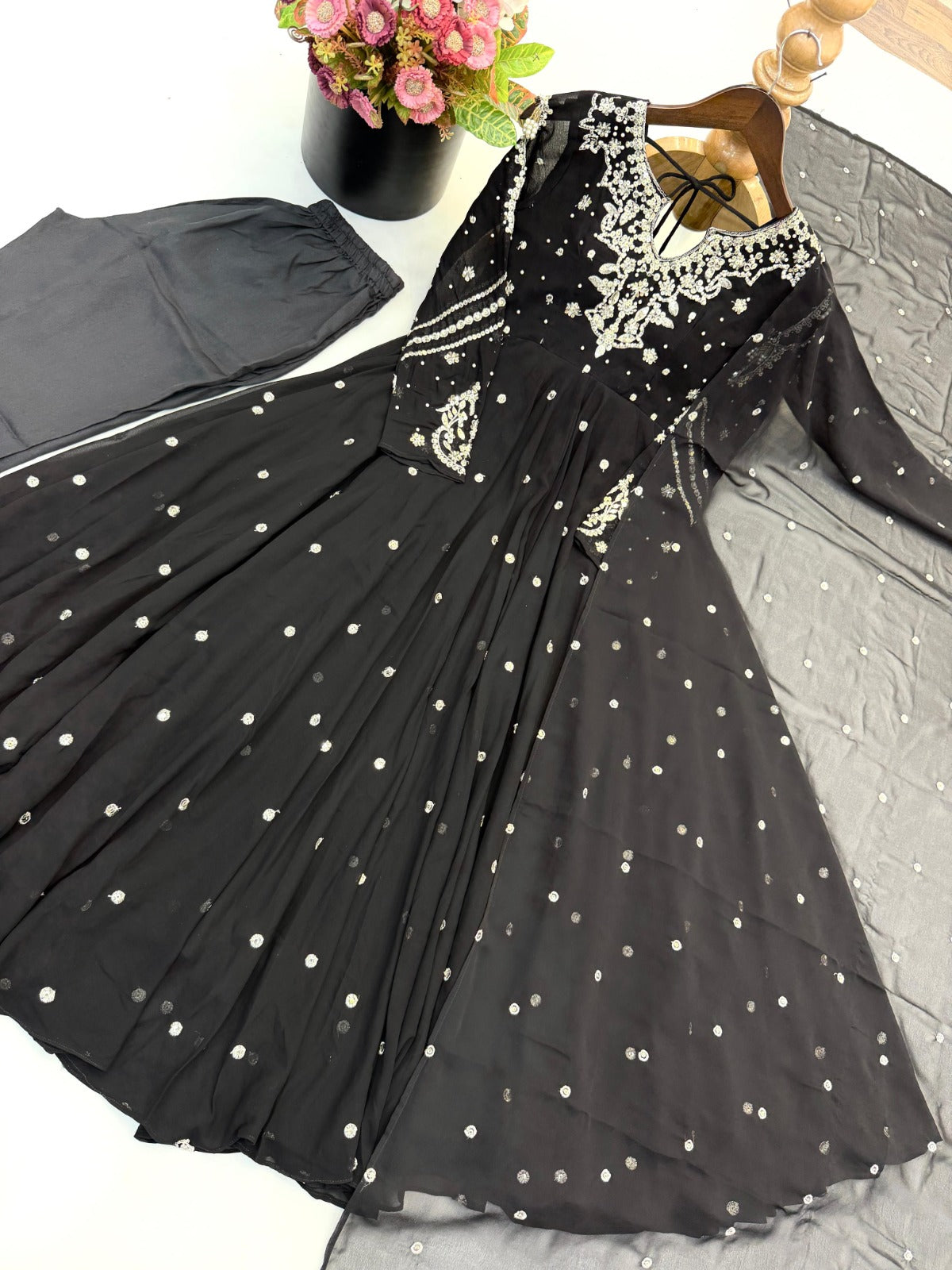 Heavy designer anarkali suit ✨
