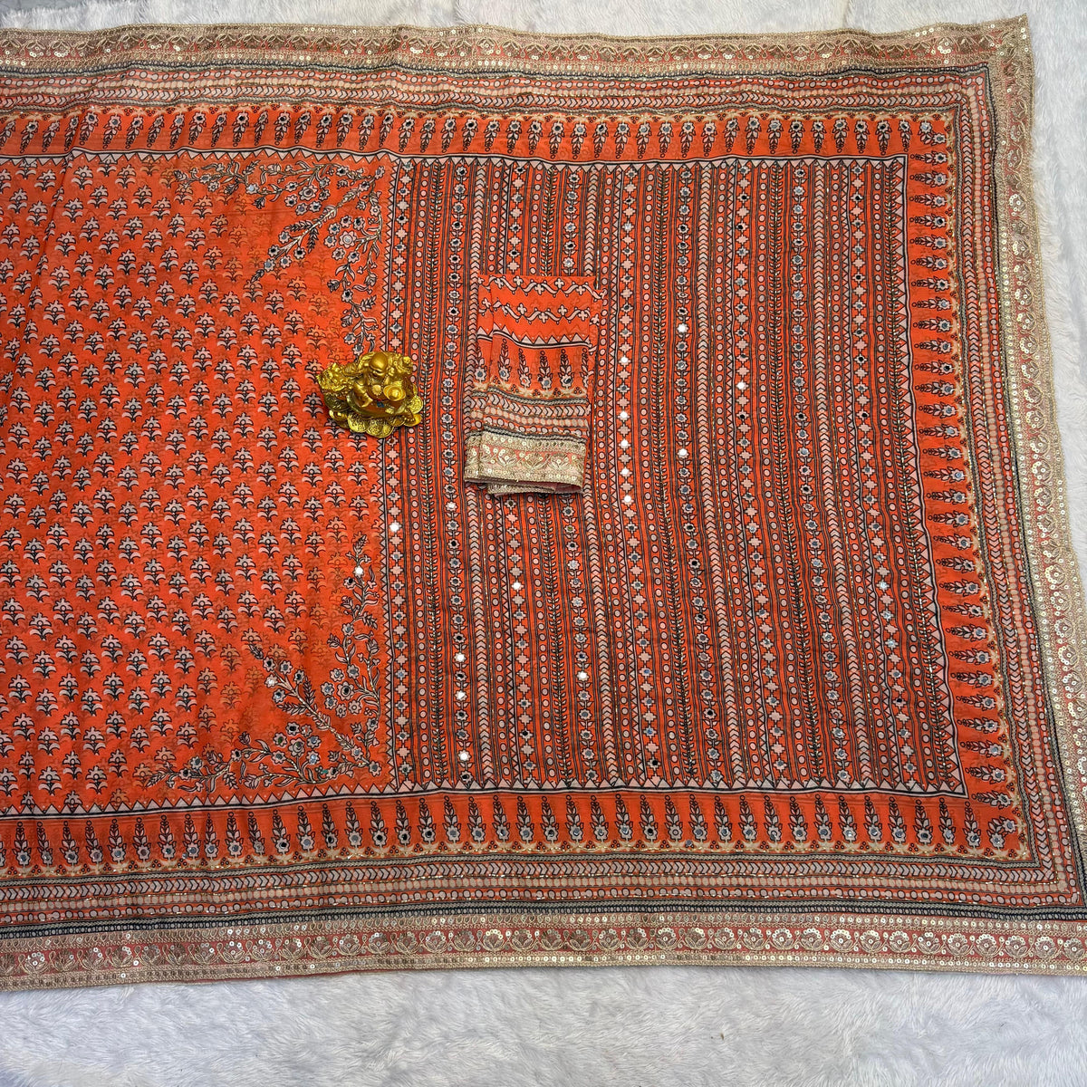 Fox georgette designer saree
