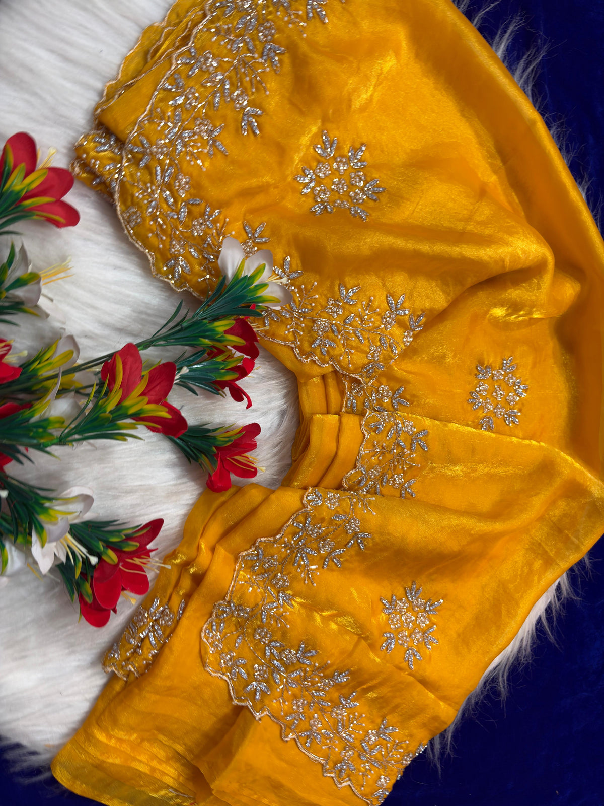 Space silk designer saree ✨