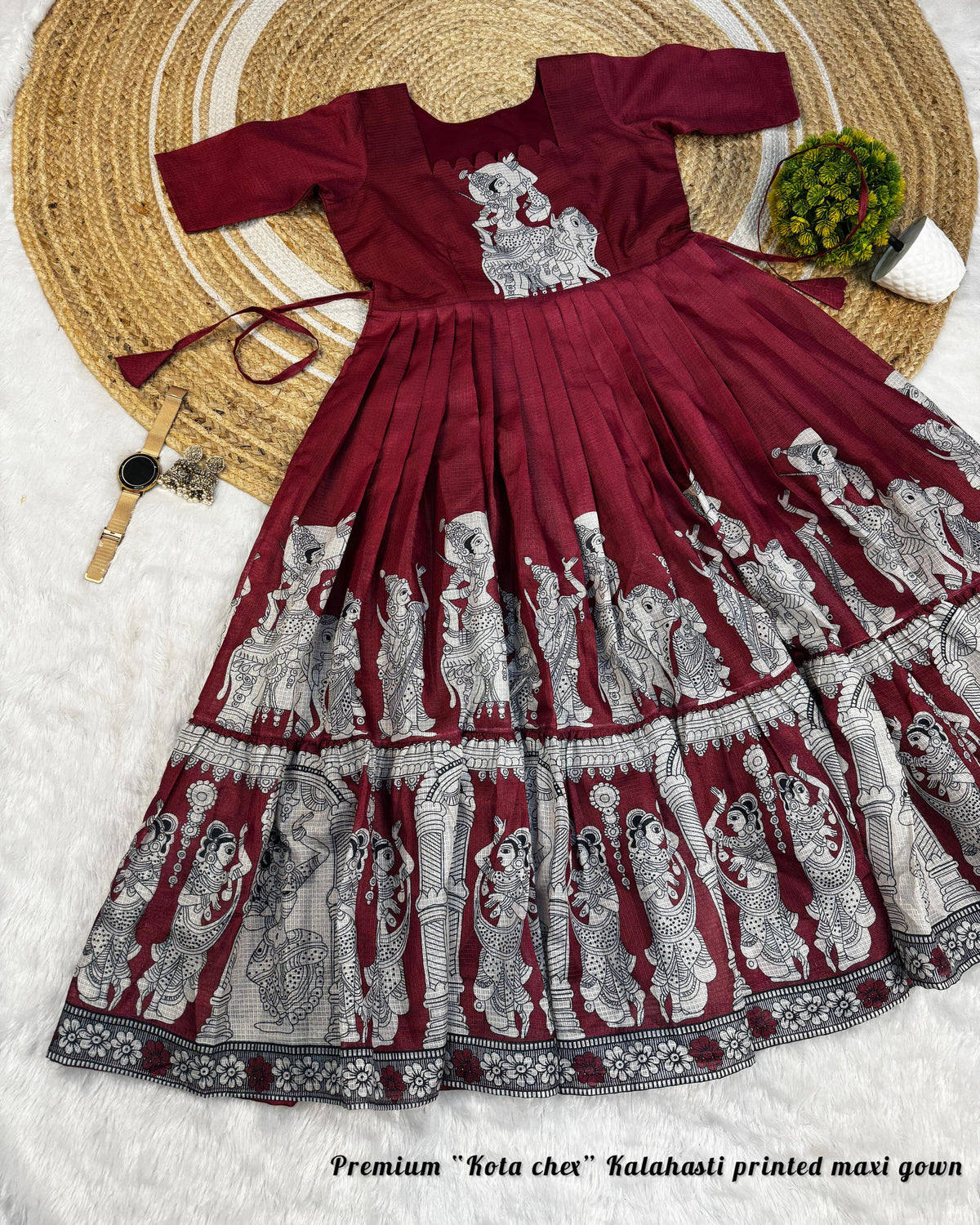 Kalamkari print  kota frocks