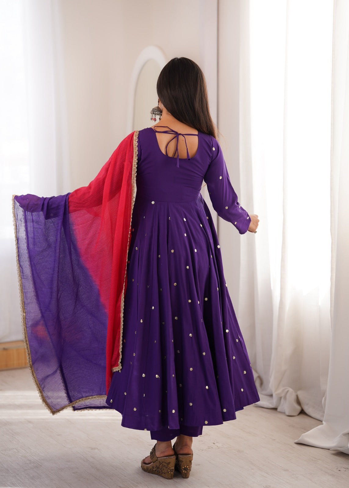 Anarkali Three Piece Set