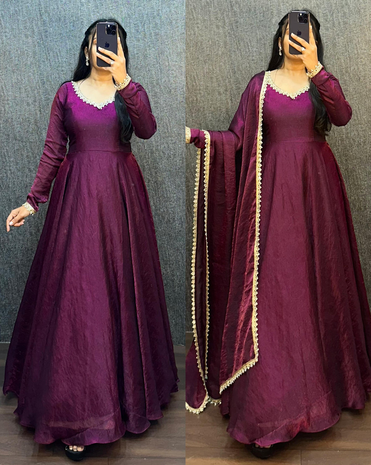 Exclusive gown with duppata ✨