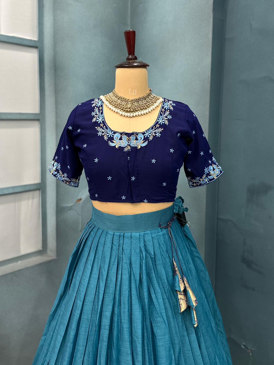 Kanchi cotton silk traditional lehenga