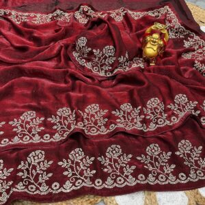 Space Silk with floral Work