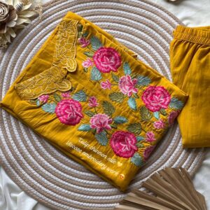 Premium chinnon kurthi set