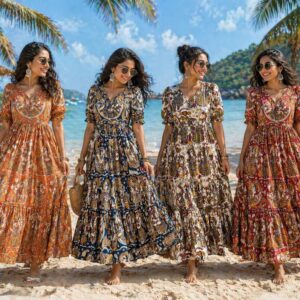 Kalamkari maxi gowns