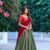 dusky green with tamota red