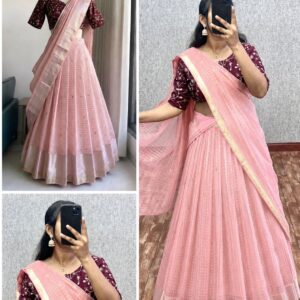 Viscose checks lehenga ✨
